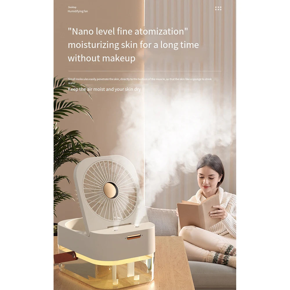 AeroGo™ 2.5L Portable USB Wireless Remote Mist Fan & Humidifier