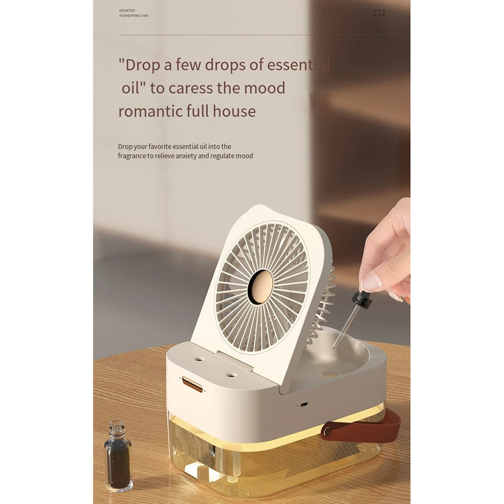 AeroGo™ 2.5L Portable USB Wireless Remote Mist Fan & Humidifier