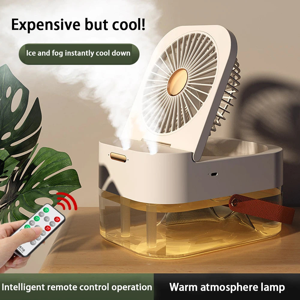 AeroGo™ 2.5L Portable USB Wireless Remote Mist Fan & Humidifier